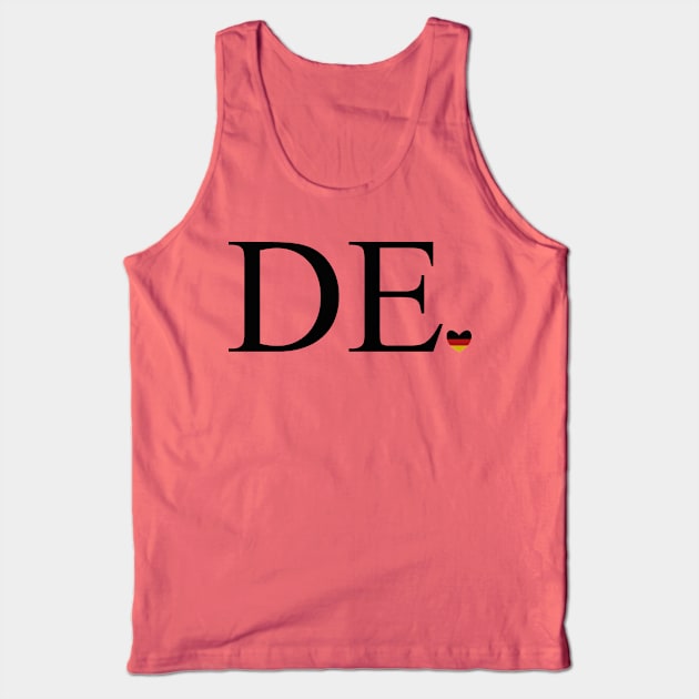 DE with German Flag Heart Tank Top by PandLCreations